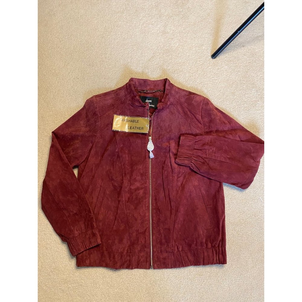 Vintage Dennis by Dennis Basso Suede 90's Bomber Jacket - Picture 3 of 7